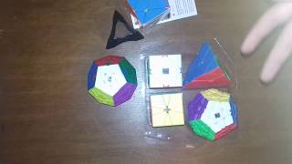 Анбоксинг с CCC STORE :MoYu Cubing Classroom WCA SET,FANXIN AXIS .QiYi MoFangGe Megaminx QiHeng (S)