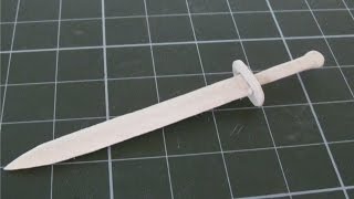 как сделать меч из одной эскимо палки