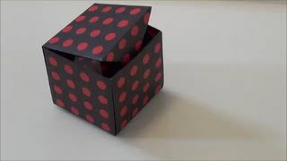 折り紙1枚でできる「ふた付きの箱」"The box with a lid" made in one sheet of origami