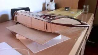 homemade balsa wood rc boat build