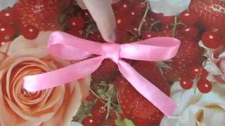 Как сделать бантик из атласной ленты