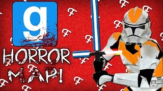 Gmod: Tiny Clone Trooper + Big Lightsaber! (Garry's Mod Horror Maps - Comedy Gaming)