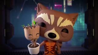 Rocket Raccoon Saves Baby Groot from The Collector - 2017