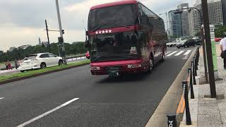（エアロクイーンII）三菱ふそう・エアロバス 東京、日本 | Mitsubishi Fuso Aero Bus (Aero Queen II), Tokyo Downtown, JP