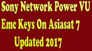 Power VU Keys For Sony Network With Asiasat 7 105.5E (Sony Network)
