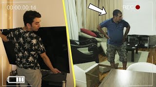 MC YARALI ŞİŞMAN 'a HIRSIZ ŞAKASI YAPTIK !! ( Çok Sinirlendi)