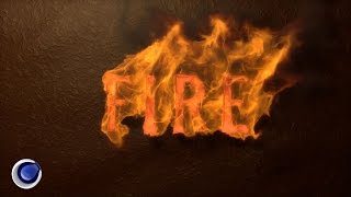 Огненный текст в Cinema 4D с TurbulenceFD (Fire Text in Cinema 4D)