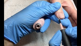 SALON MANICURE IN REAL TIME feat CND SHELLAC  “BARE CHEMISE”