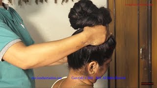 Oiled Thick Hair Play, Oiled Hair Big Bun Making & Oiled Hair Brushing
