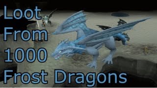 Runescape - Loot From 1000 Frost Dragons