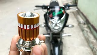HOW TO INSTALL LED HEADLIGHT BULBI  In Honda Unicorn 150 cc.