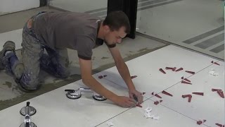 Trade secrets... how to use T-Lock™ Tile Leveling System on 24" x 48" (60cm- 120cm)