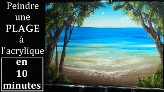 Peindre une plage en 10 minutes [Acrylique]