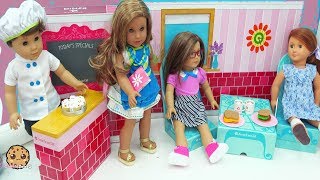 American Girl Food Restaurant Diner - Making Play Doh Food - Cookie Swirl C