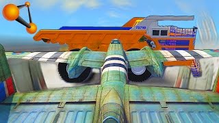 САМОЛЕТ ПРОТИВ ОГРОМНЫХ МАШИН В BEAMNG DRIVE