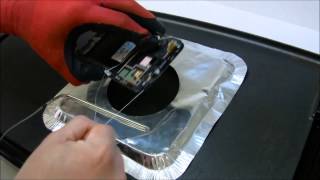 How to remove the Galaxy Note 2 Glass with a GRIDDLE!!! (No Audio)