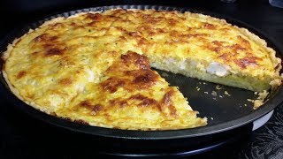 Быстрый пирог с курицей. /Тарт с курицей и овощами.