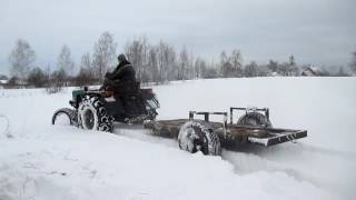 Трактор т25 в экстримальных условиях.
