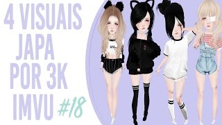 LOOKS JAPA "BARATOS" DE 3,500K | IMVU #18 ESPECIAL400INSCRITOS