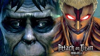 Eren vs The Ape / Beast & Armored Titan Secret Boss Battle | Attack on Titan: Wings of Freedom
