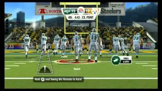 Madden NFL 09 All Play Jets vs Steelers Part 2