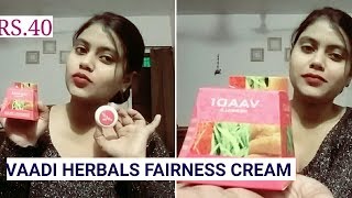 Vaadi Herbals Fairness Cream Review | Saffron ,Turmeric & Aloevera | By Tips And Tricks In Hindi