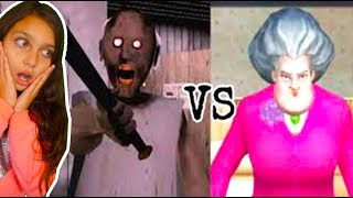 МИСС ТИ vs ГРЕННИ! КТО ТУПЕЕ ЧЕЛЛЕНДЖ?! Приколы над MISS T vs GRANNY Scary Teacher 3D Валеришка