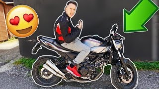 LA MIA NUOVA MOTO POTENTE !!! (regalo per il mio compleanno, reazione)