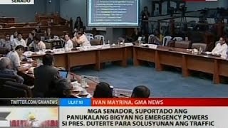 Mga senador, suportado ang panukalang bigyan ng emergency powers si Pres. Duterte