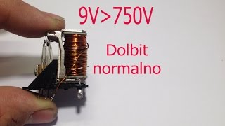 Преобразователь с 9в до 750в на одной детали! Реле-киловольт.