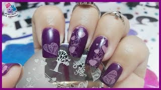 DISEÑO DE UÑAS , CORAZONES Y ESMALTE MATE