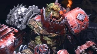 Ork Warboss Grimskull: Waaagh! on Graia Forge World (Warhammer 40k: Space Marine)