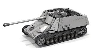 Lego Nashorn tank - Instructions