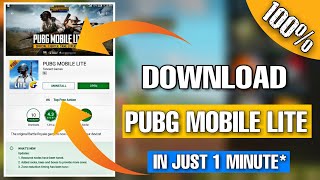 PUBG MOBILE: How to download PUBG MOBILE LITE in INDIA or anywhere, in just 1 MINUT | gamexpro