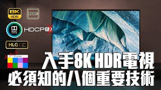 2019 年入手 8K HDR 電視前的八個您不可不知的重要技術 (繁中字幕)