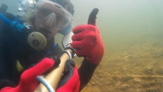 Подводный коп в Карпатах. Система Хука. Tesoro Compadre  Underwater metal detecting. Hookah diving