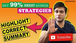 Highlight Correct Summary - PTE Listening 99% Correct Answer Strategy