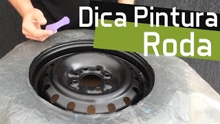 Como pintar a roda sem sujar e desmontar a roda e pneu
