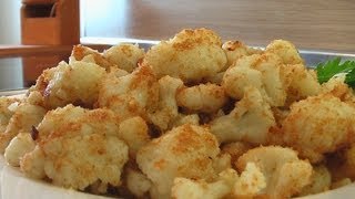 Капуста цветная жареная с сухарями видео рецепт. Книга о вкусной и здоровой пище