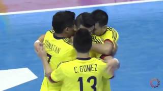 Gols Colômbia 5 x 5 Paraguai - 4ª Rodada Copa América de Futsal 2017 (08/04/2017)