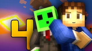 Minecraft Sky Grind #4: "THE BATTLE BEGINS!" Sky Block Let's Play w/ Woofless and Pete