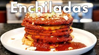 FLAT RED ENCHILADAS SONRAN MEXICAN STYLE FRIED INSTANT CORN MASA WITH CHILI SAUCE