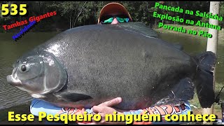 Descobrimos um pesqueiro com peixes gigantes e que ninguém conhece
