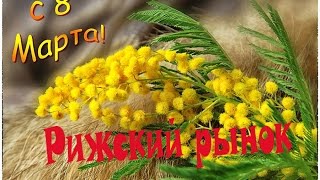 Рижский рынок. Мимозы