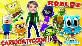 ROBLOX CARTOON TYCOON! BUILD YOUR FAVORITE CARTOON CHARACTERS HQ!