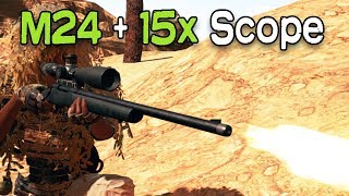 M24 + 15x Scope and AUG! |  PlayerUnknown's Battlegrounds (PUBG)