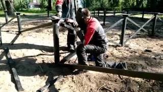 Винтовые сваи. г Пенза (монтаж в Саратовской области)