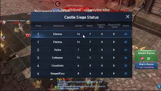 August 12 2018 Lineage 2 Revolution Castle Siege Tempest, DInternational, Carnage,Tribunals