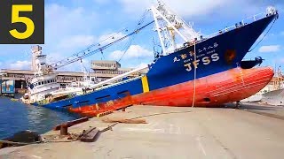Top 5 Ship Docking Fails - Boats VS Land