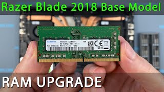 How to upgrade RAM memory in Razer Blade 15 Base Model 2018 laptop